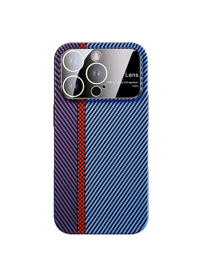 زبون جراب هاتف iPhone 13 Pro Max بنافذة كبيرة من ألياف الكربون مقاوم للصدمات - Image 1