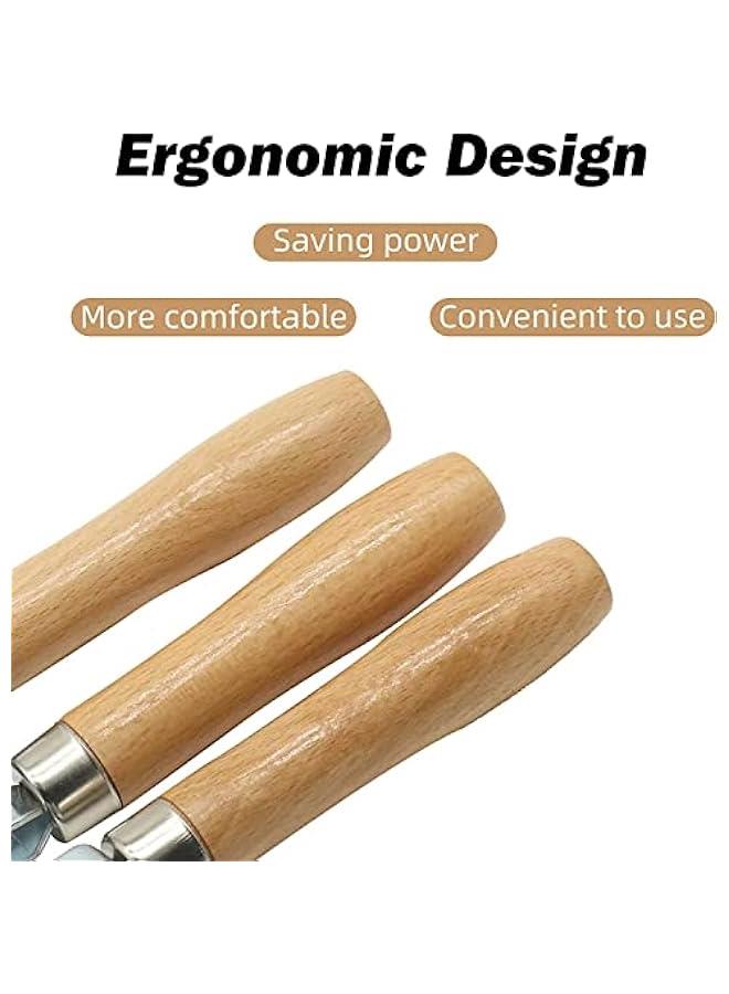 BWSJ 3 Car Sound Deadening Roller Auto Noise Deadener Roller Metal Installation Tool with Wooden Handle for Rolling Wheel Interior Accessories - Image 4