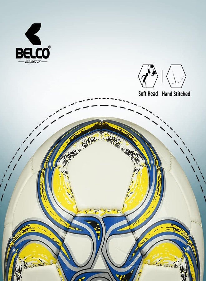 Belco Sports Platina Yellow 4Ply 1.5m PU 32 Panel Football Size 5 - Image 3