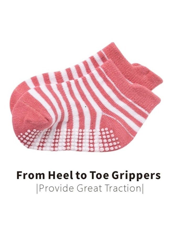 Toddler Socks for Boys and Girls Non Slip Baby Socks Breathable Low Cut Anti Skid Socks for Kids - Image 2