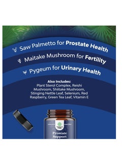 Natures Craft Herbal Prostate Health Supplements for Men With Beta Sitosterol Selenium Pygeum Support and Frequent Urination - 90 Capsules  - Image 2