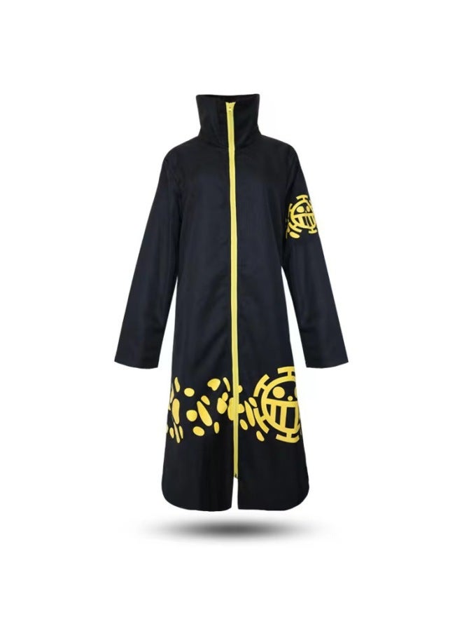 Anime One Piece Cos Suit Anime Trafalgarro Second Generation Third Generation Black Robe Cloak Cape Costume