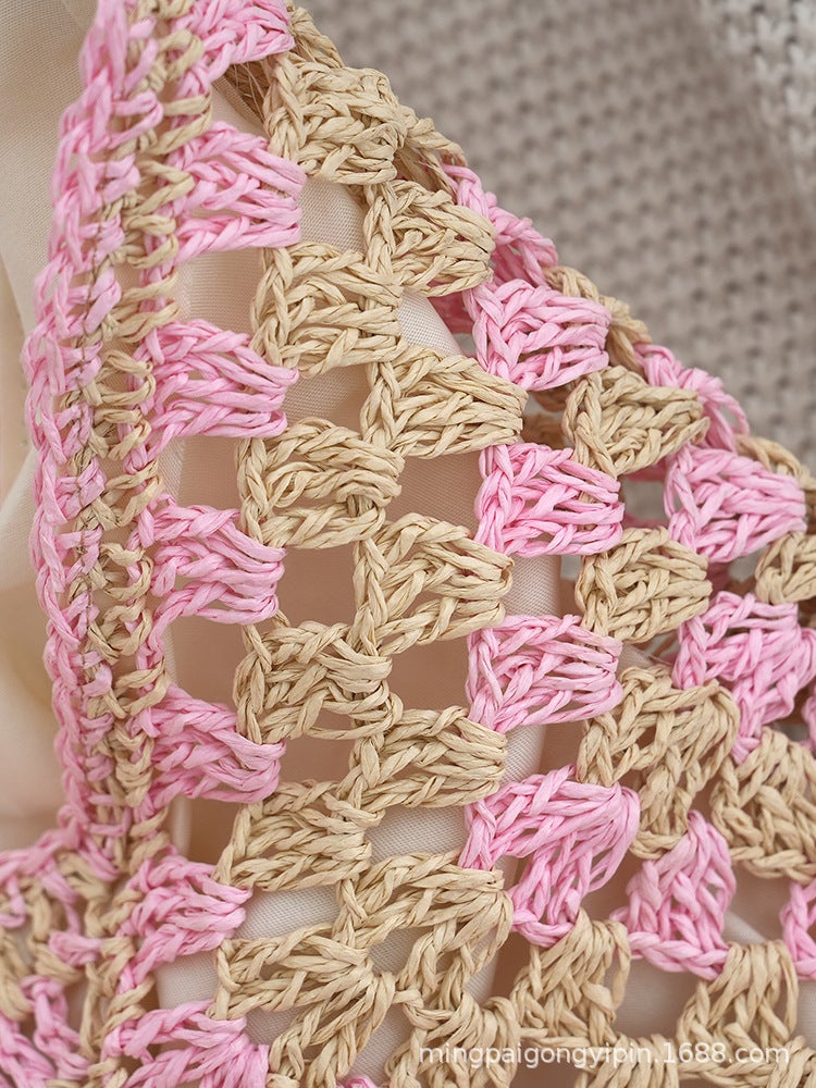 Internet-Famous Handmade Woven Hollow Bags Manufacturer Versatile Woven Bags For Commuting, Vacation, Travel, Straw Beach Bags - Image 5