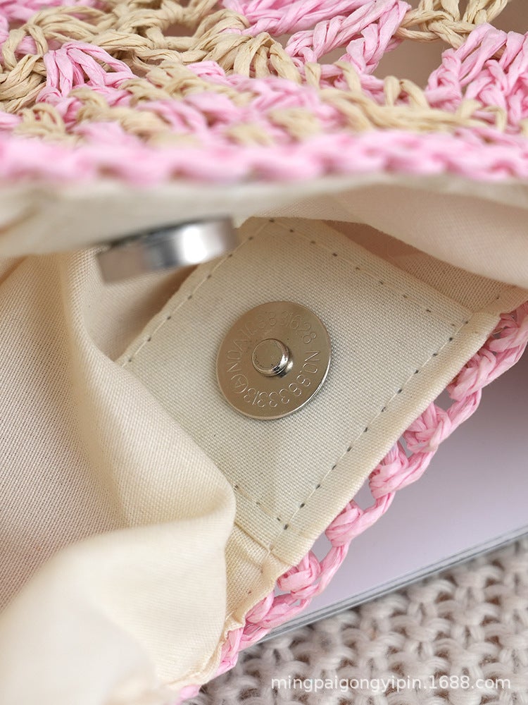 Internet-Famous Handmade Woven Hollow Bags Manufacturer Versatile Woven Bags For Commuting, Vacation, Travel, Straw Beach Bags - Image 3