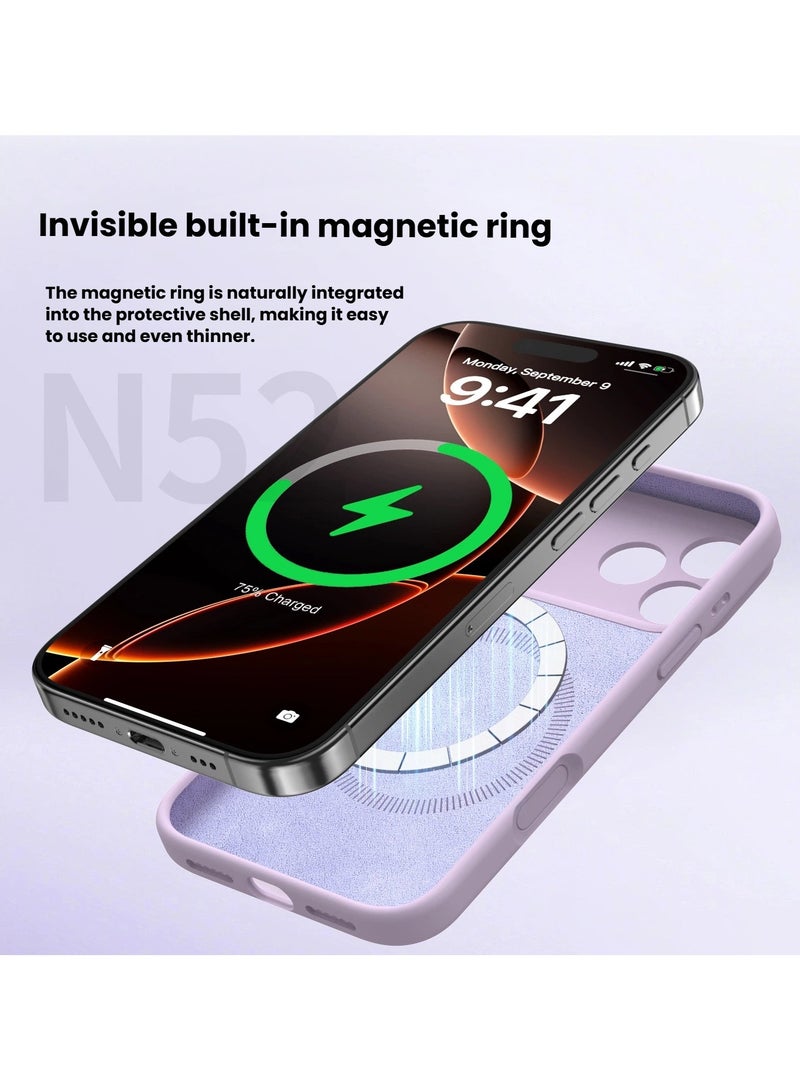 general Precision-Fit Liquid Silicone Magnetic Case for iPhone 17 Pro Max Skin-like Full-Edge Drop Protection Case Strong Magnet Compatible with MagSafe - Image 3