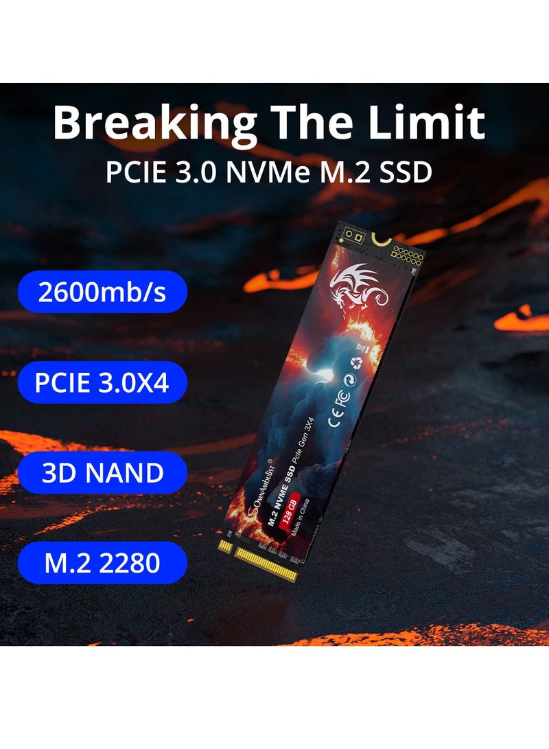 Somnambulist 128GB SSD M.2 NVME 2280 PCIe 3.0 Internal Solid State Drive For Laptop Desktop Game Console - Image 2