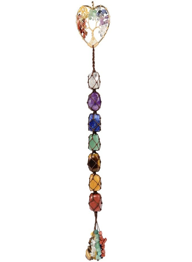 Nicestone Gemstones Healing Feng Shui Crystals Window Car Decorations Hanging Ornament for Home Decor Party Decor（Heart Shape） - Image 1