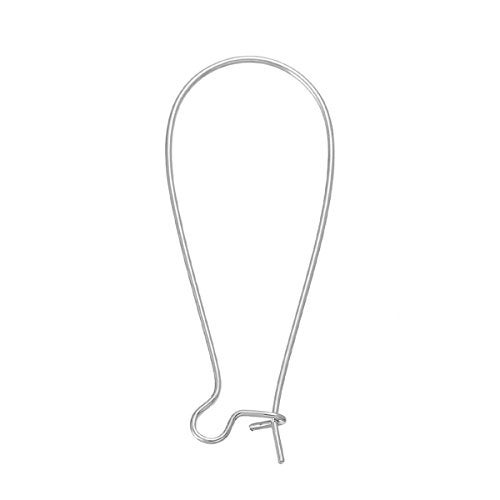 JGFinds Mixed Color Ear Wire Hooks, Silver, Bronze, Gold Tone Earring Findings, 200 Pack (1 x 3/8") - Image 3