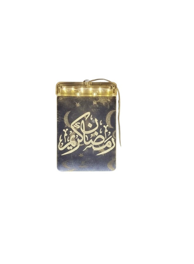 Ramadan Battery Powered LED Luminous Cream Pendant - Image 1