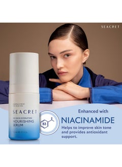 Seacret SEACRET Bio Skin Hydration Nourishing Serum | Hyaluronic Acid Serum for Face with Niacinamide & Antioxidants | Hydrating Serum for Face for All Skin Types | Night Serum & Daily Skincare - 1.7 FL.OZ  - Image 3