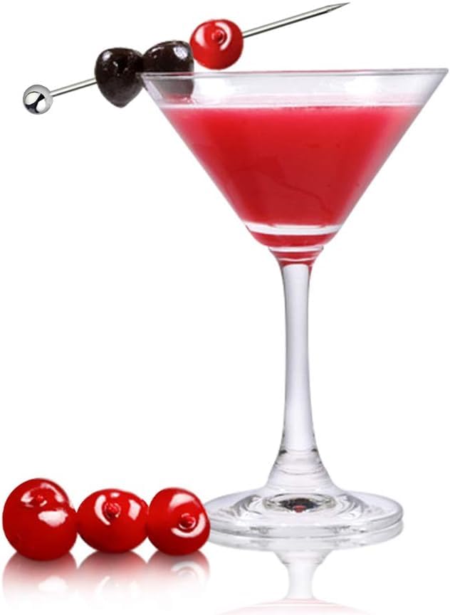 Birdbrid Stainless Steel Cocktail Picks Reusable Metal Skewers for Drinks Olives Fruit Ideal for Holiday Parties Events Barbecue Appetizers Silver 43inch 8 - Image 2