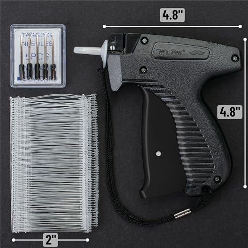 Mr. Pen- Tagging Gun, 5 Needles & 1008 Pcs Barbs Fasteners, Black, Price Tag Gun, Tagging Gun for Clothing, Tag Attacher Guns, Retail Tagging Gun, Hang Tag Gun, Clothes Tagging Gun - Image 3