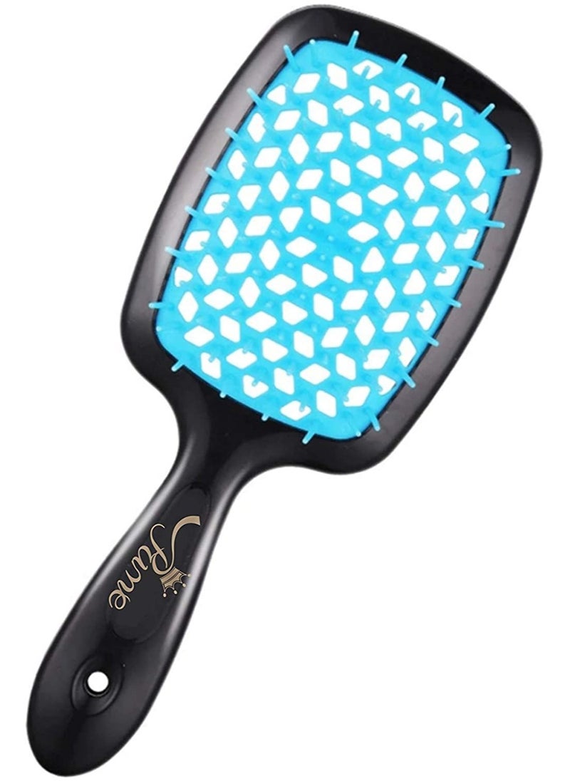 Prime Hair Brush Professional Detangler Superbrush Scalp Massage Comb Paddle Brush Ribs Comb Vented Detangling Hair Brush for Long, Thick, Thin, Curly Tangled, Wet Dry Hair Detangler for Men and Women  - Image 1