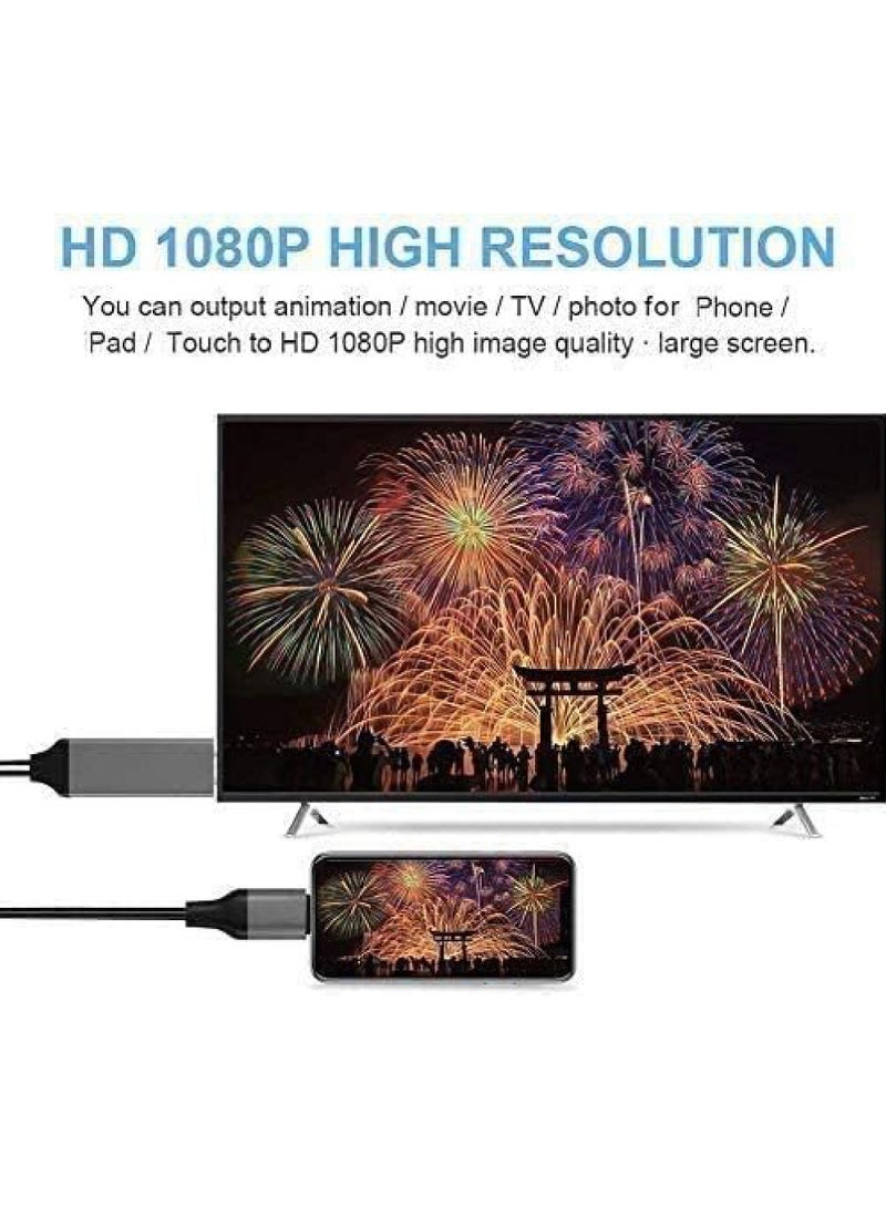 Captaintech [Apple MFi Certified】 Lightning to HDMI Adapter for Phone to TV Compatible with iPhone 14/13/12/11/X/8/ iPad Sync Screen Connector Directly Connect on HDTV/Monitor/Projector NO Need Power Supply - Image 5