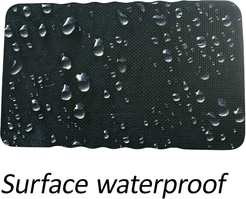 AebDerp 2pcs Premium Thick Kneeling Pad，Knee Pads for Gardening 18x11 Inch Gardening Tools Outdoor Cushions,Gardening Gifts for Women&Baby Bath Essentials (EVA-Soft, Black) - Image 5