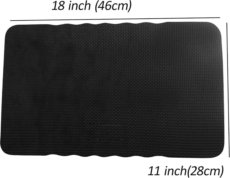 AebDerp 2pcs Premium Thick Kneeling Pad，Knee Pads for Gardening 18x11 Inch Gardening Tools Outdoor Cushions,Gardening Gifts for Women&Baby Bath Essentials (EVA-Soft, Black) - Image 2