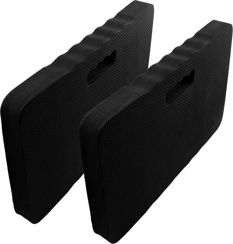 AebDerp 2pcs Premium Thick Kneeling Pad，Knee Pads for Gardening 18x11 Inch Gardening Tools Outdoor Cushions,Gardening Gifts for Women&Baby Bath Essentials (EVA-Soft, Black) - Image 1