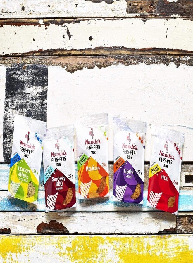 Nando's Lemon & Herb Peri Peri Rub Mild (25g) - Pack of 6 - Image 4