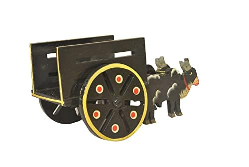 HAST SHILP Handmade Bullock Cart Black BCDE050 - Image 4