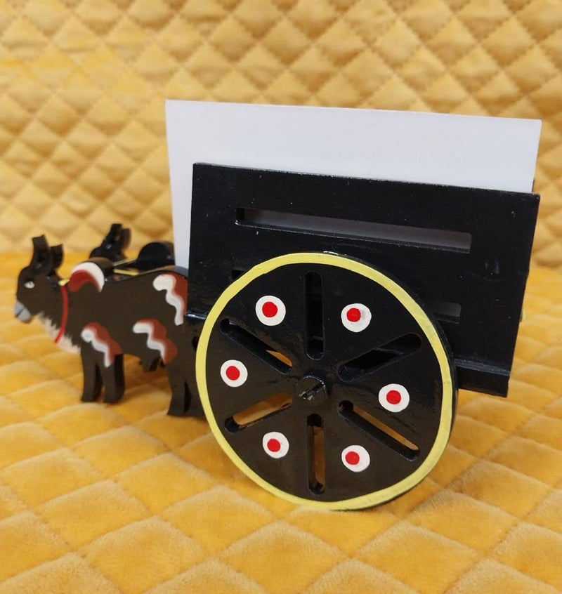 HAST SHILP Handmade Bullock Cart Black BCDE050 - Image 2