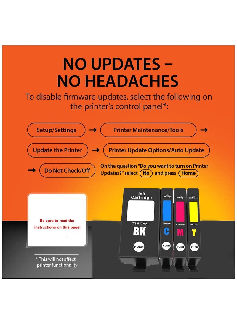 Compatible Ink Cartridge Replacement for 932XL 933XL 932 XL 933 XL 4 Combo Pack (XL Black, Cyan, Magenta Yellow) to use with HP Officejet 6100 6600 6700 7110 7510 7610 7612 7620 Printers - Image 2
