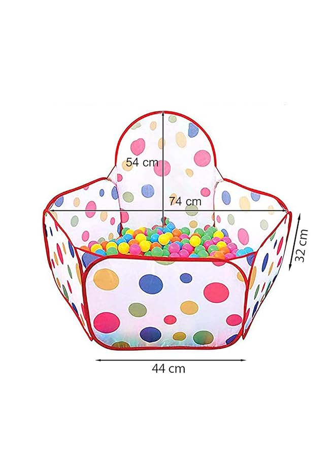 Webby Kids Play Zone Tent Theme With 50 Balls Multicolor - Image 3