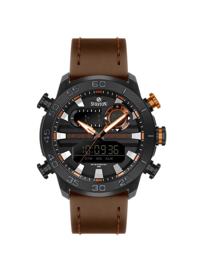 Sveston Stormmark Is a Gents Leather Watch Having 42mm Dial and Comes with Luxury Watch Case - Image 2
