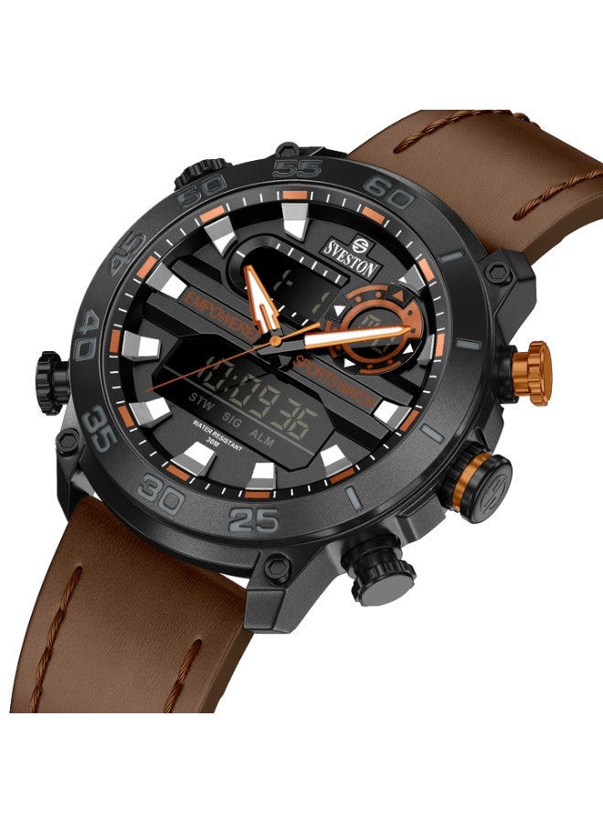Sveston Stormmark Is a Gents Leather Watch Having 42mm Dial and Comes with Luxury Watch Case - Image 1