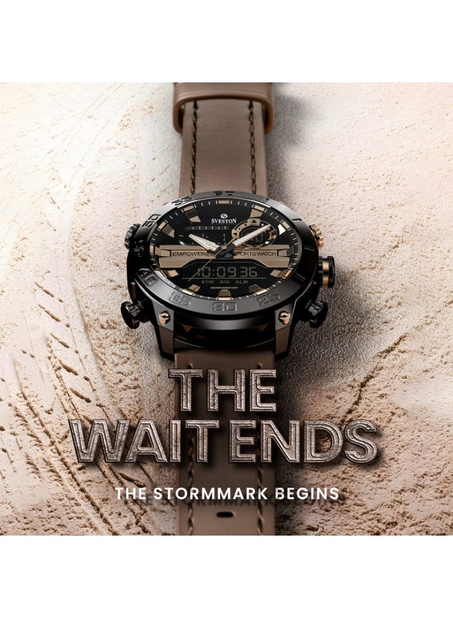 Sveston Stormmark Is a Gents Leather Watch Having 42mm Dial and Comes with Luxury Watch Case - Image 5