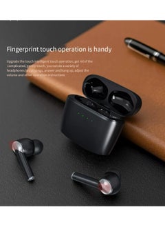 Neutral J8 True Wireless Earbuds Bluetooth Earbuds Touch Control with Charging Box IPX5 Waterproof Stereo Earbuds In Ear Built in Microphone Earbuds Advanced Deep Bass Sports Black  - Image 3