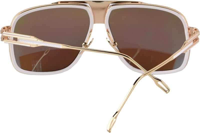 GOBIGER Aviator Sunglasses for Men 100% UV Protection Goggle Alloy Frame with Case - Image 3