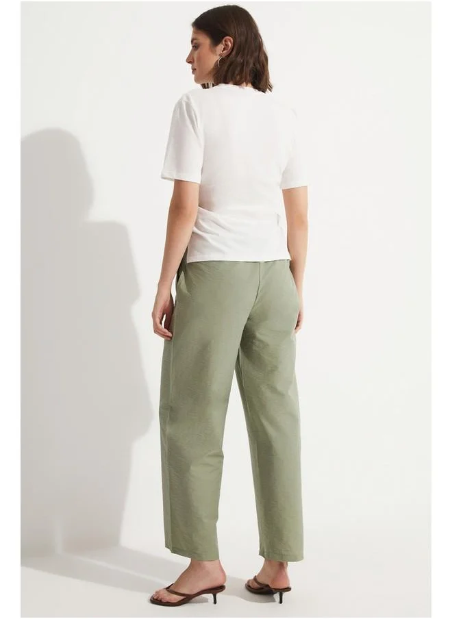 جون June Trouser & Blouse Set Khaki