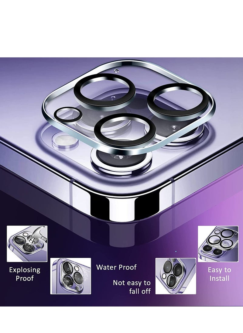 ELTRAZONE - 6 in1 iPhone 14 Pro Max Case with 2 Set Lens Protector + 2 Pcs 9H Tempered Glass Screen Protector No Yellowing Full Body Protection Clear Shockproof Protective Case Clearing Kit Free - Image 1