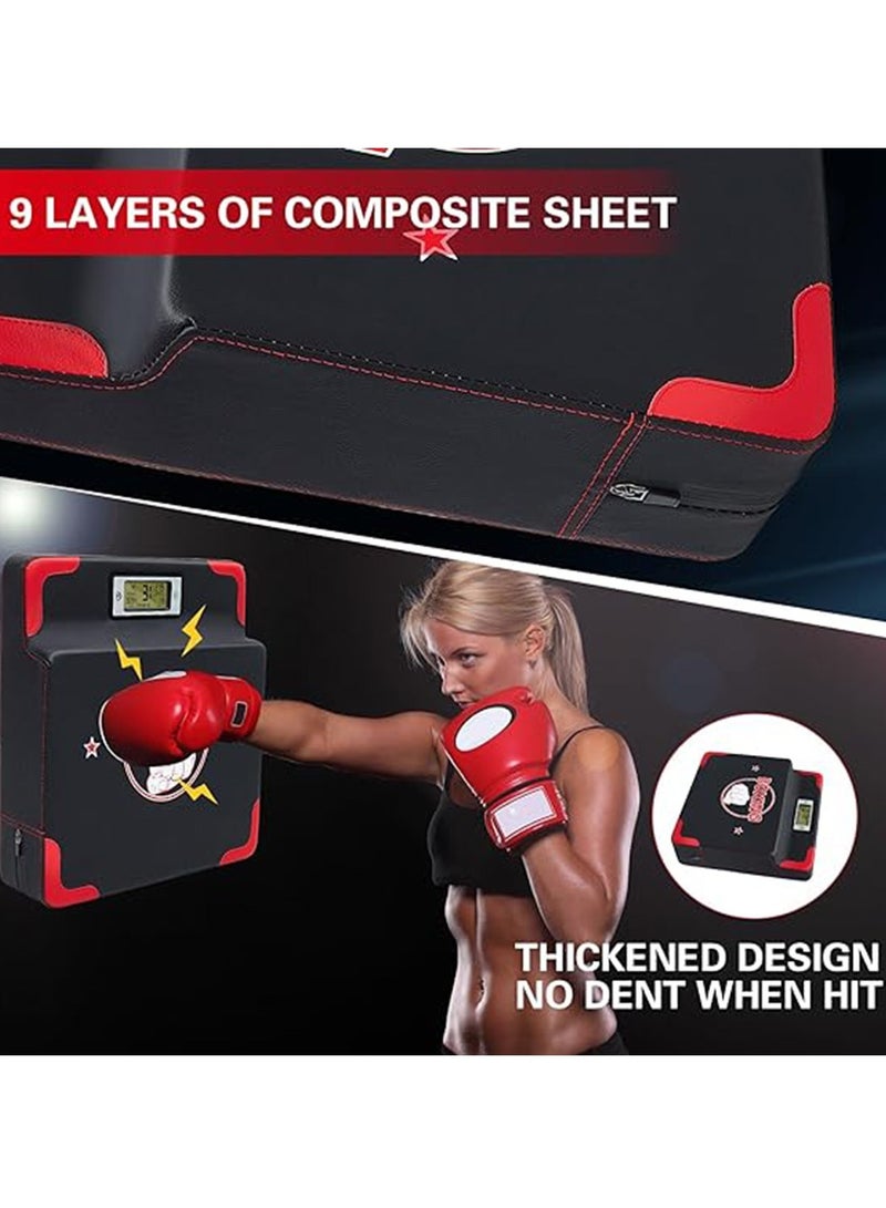 BlueFire Smart Punch Tracking Boxing Wall Set – Wall-Mounted Punching Pad with Electronic Scoreboard, Impact Force Sensors, Real-Time Feedback – Home & Gym Training for Men & Women - Image 3