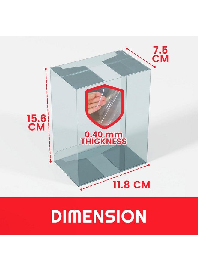 EVORETRO Plastic Display Case Protector for Pokemon Medium Tin Packaging - 5-Pack 0.40 mm Thick Archival Grade, Clear Transparent Protective Cases, Stackable, Custom Fit for Easy Setup and Storage - Image 3