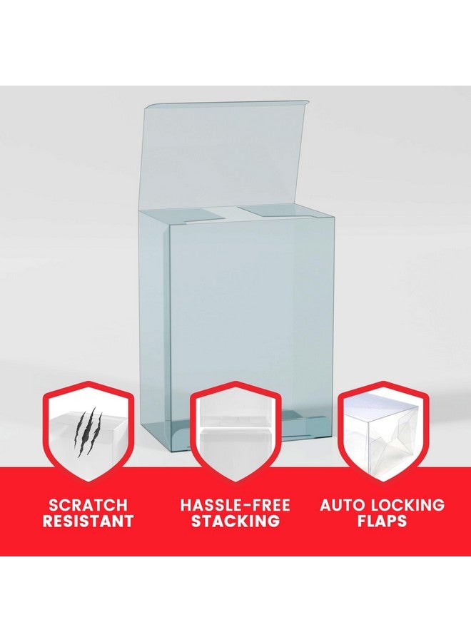 EVORETRO Plastic Display Case Protector for Pokemon Medium Tin Packaging - 5-Pack 0.40 mm Thick Archival Grade, Clear Transparent Protective Cases, Stackable, Custom Fit for Easy Setup and Storage - Image 2