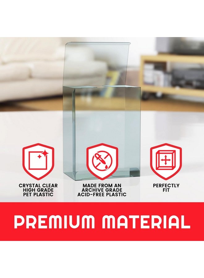 EVORETRO Plastic Display Case Protector for Pokemon Medium Tin Packaging - 5-Pack 0.40 mm Thick Archival Grade, Clear Transparent Protective Cases, Stackable, Custom Fit for Easy Setup and Storage - Image 4