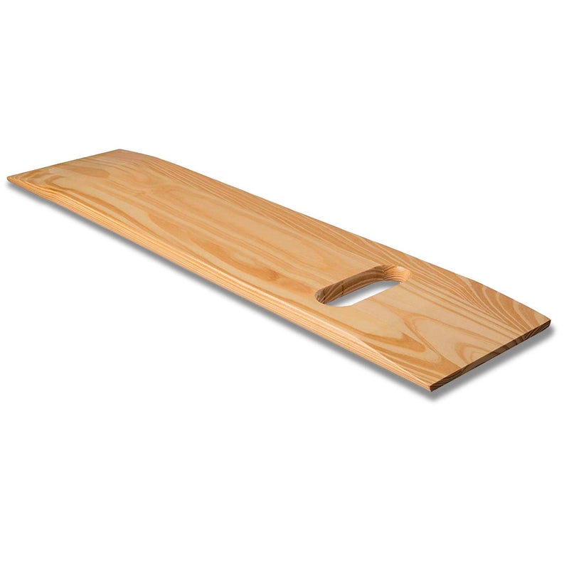 DMI DMI Transfer Board and Slide Board made of HeavyDuty Wood for Patient Senior and Handicap Move Assist and Slide Transfers Holds up to 440 Pounds 1 Cut out Handle 30 x 8 x 75 