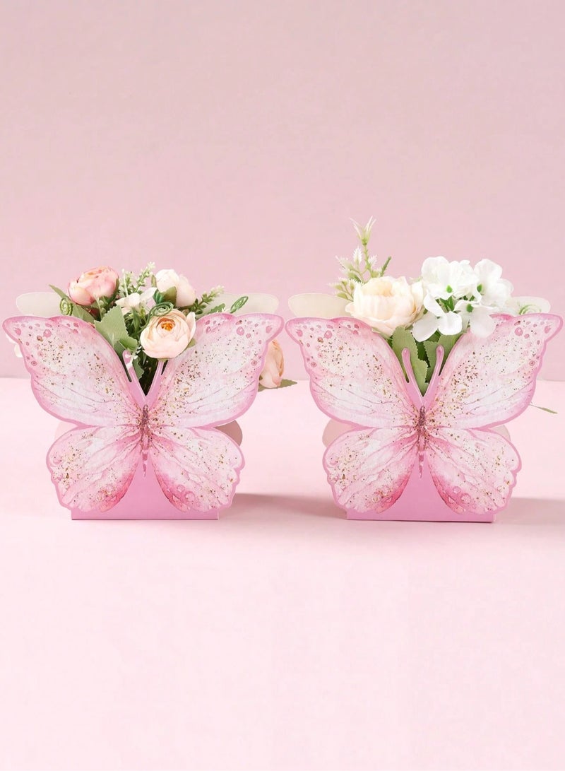 Generic Butterfly-Themed Favor Boxes – Set of 6 Perfect for wrapping small gifts or sweets for birthday parties, weddings, kids’ celebrations, baby showers, and all special occasions - Image 3