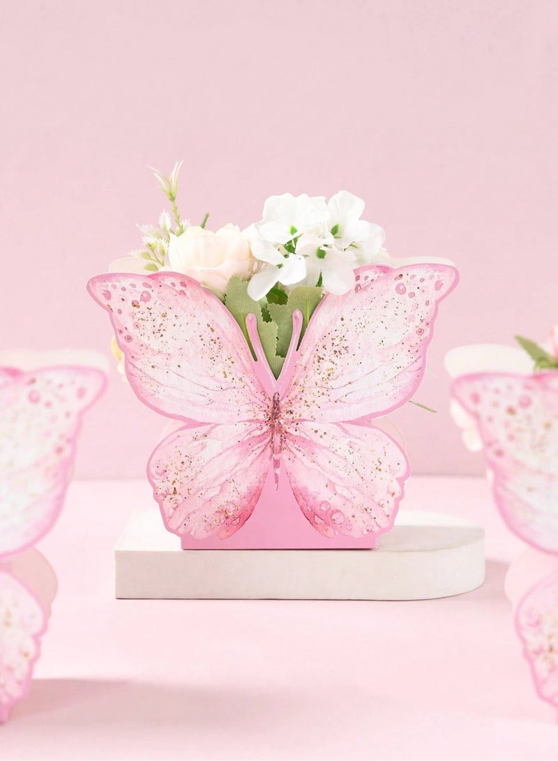 Generic Butterfly-Themed Favor Boxes – Set of 6 Perfect for wrapping small gifts or sweets for birthday parties, weddings, kids’ celebrations, baby showers, and all special occasions - Image 4