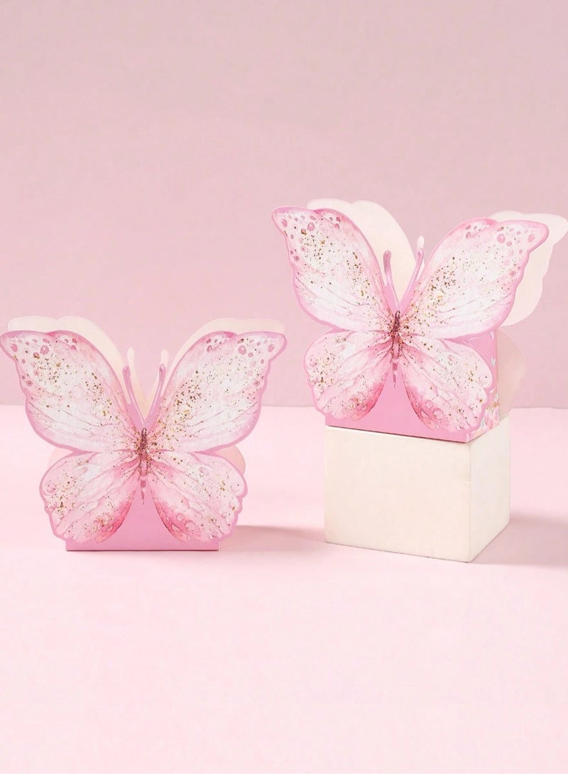 Generic Butterfly-Themed Favor Boxes – Set of 6 Perfect for wrapping small gifts or sweets for birthday parties, weddings, kids’ celebrations, baby showers, and all special occasions - Image 5