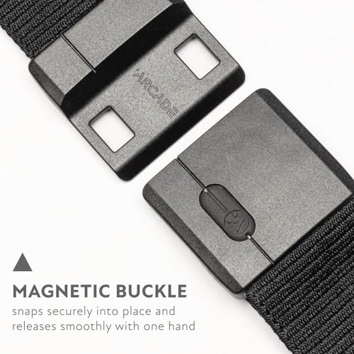Arcade Belts Adventure Mag Aero Unisex Belt Heavy Duty Stretch Metal Free Buckle Black - Image 3
