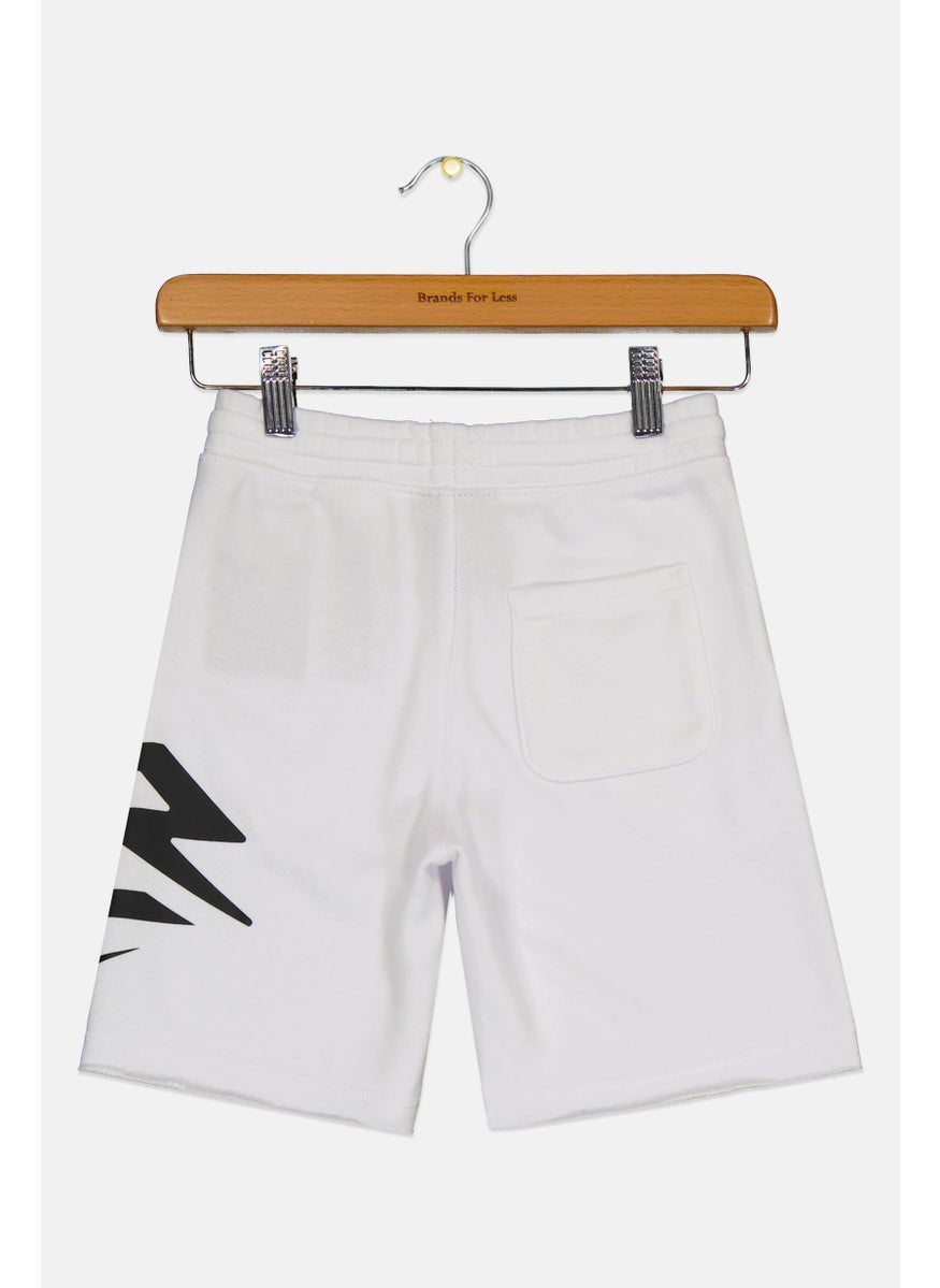 Nike 3Brand by Russell Wilson - Kids Boy Sportswear Fit Running Short, White - Image 1