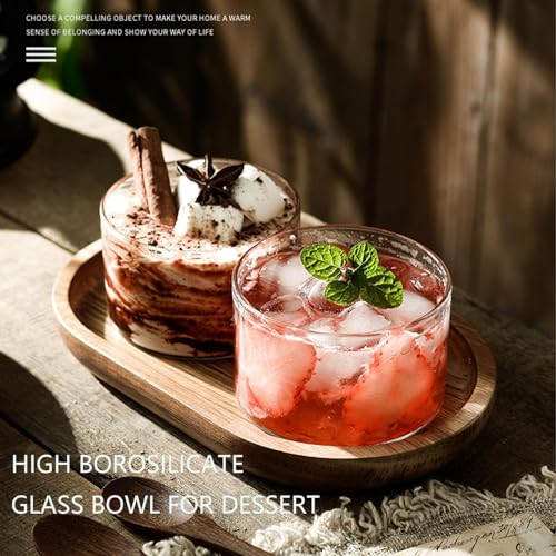 Opexscal 6 Oz Small Glass Bowls - Clear Dessert Cups & Serving Dips & Sauce - Microwave & Dishwasher Safe - Set of 6 - Image 5