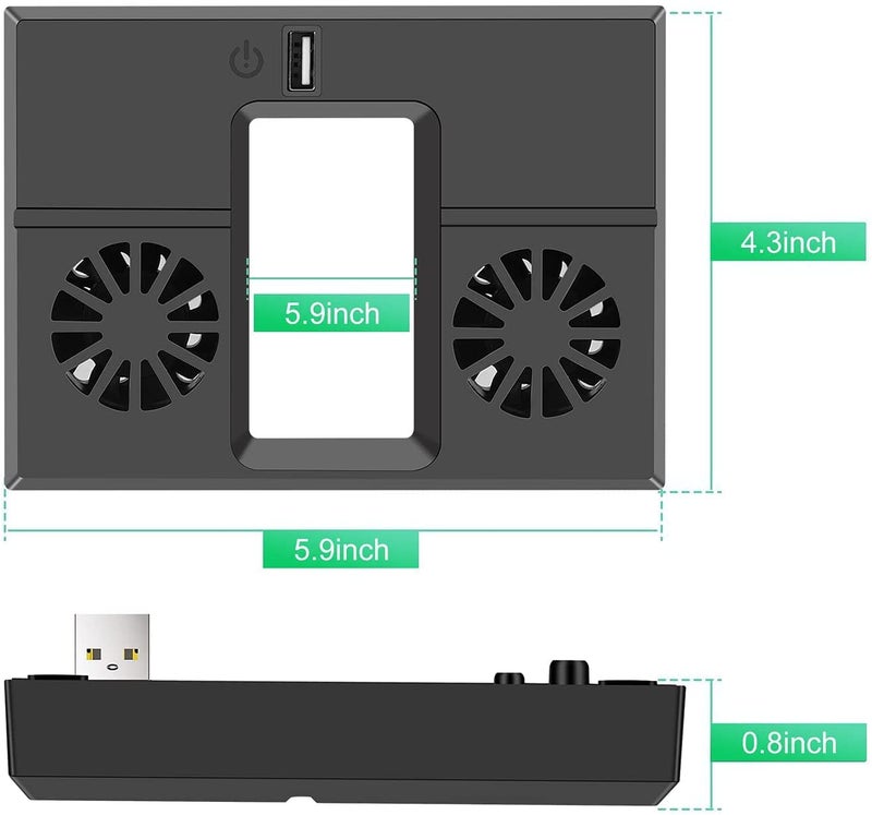 Linkstyle Cooling Fan for Xbox Series X, USB Powered Vertical Cooling Stand Cooling System with Dual Fans and 1 USB Port - Image 5