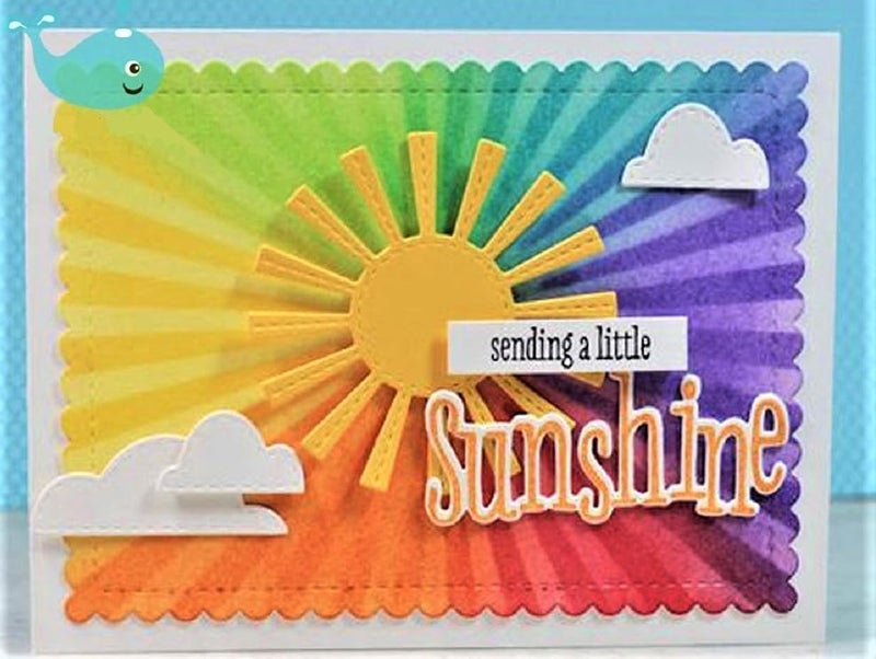 ZbFwmx Rainbow Cutting Dies Sun Die Cuts Metal Embossing Stencils Template Mould for Making Card DIY Scrapbooking Photo Album Decorative (Large Size) - Image 5