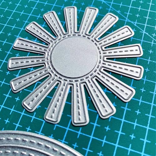 ZbFwmx Rainbow Cutting Dies Sun Die Cuts Metal Embossing Stencils Template Mould for Making Card DIY Scrapbooking Photo Album Decorative (Large Size) - Image 3