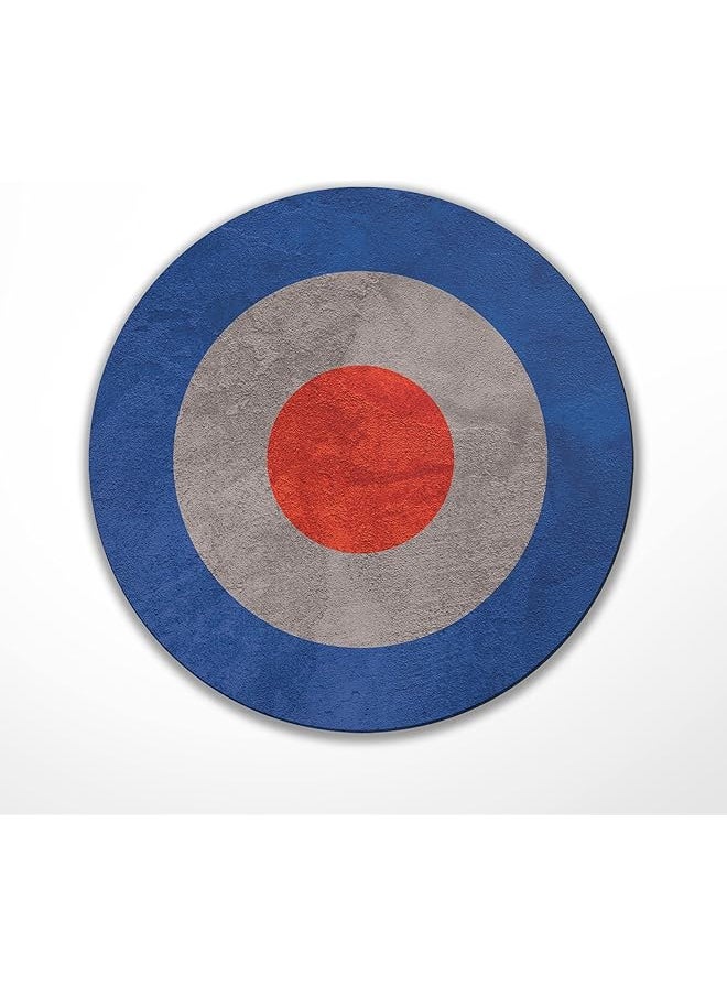 erorex - 1 X Raf Roundel Round Mouse Mat Symbol Mod Badge Target Desk Accessories Computer Office Work Home Mousemat Mousepad Pad Pc It Gift 81534 - Image 1