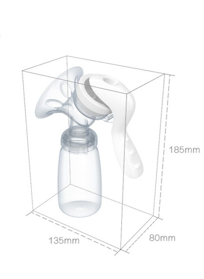 مضخة الثدي اليدوية مع اللهاية وزجاجة الرضاعة - Image 3