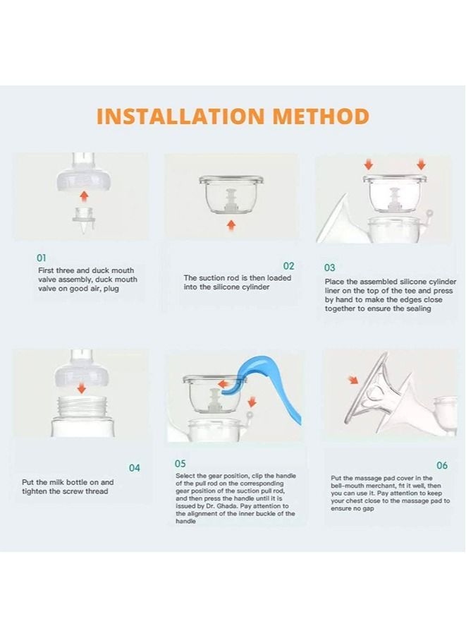 مضخة الثدي اليدوية مع اللهاية وزجاجة الرضاعة - Image 4